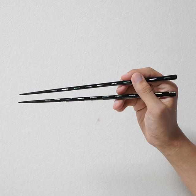 [Chopsticks] หอย Kiriko ในกล่อง Paulownia 23.0 ซม. | Hashikura Matsukan | Wakasa Lacquerware