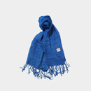 [SCARF] HAND-DYED STOLE WITH NATURAL INDIGO (3 TIMES DYED) | INDIGO DYEING| INDIGO KESENNUMA