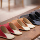 [SLIPPERS] GENUINE LEATHER (BLACK) | LEATHER PROCESSING