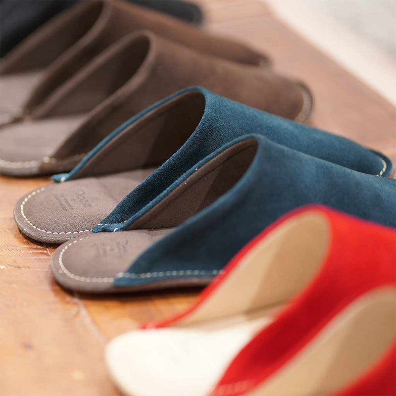 [SLIPPERS] VELOUR (RED) | LEATHER PROCESSING