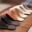 [SLIPPERS] WAXEDLEATHER (CAMEL) | LEATHER PROCESSING