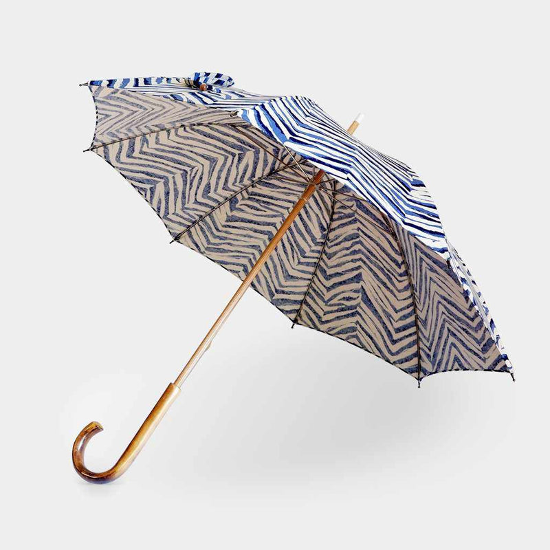 [우산] 양산 블 루 | 핸드 프 린 팅