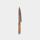 [KITCHEN (CHEF) KNIFE] HIGH CARBON STAINLESS STEEL INTERCUTTING POLISHED DAMASCUS PETTY KNIFE 150MM OAK OCTAGONAL PATTERN-KAKISHIBU FINISH- | SAKAI FORGED BLADES|YAMAWAKI CUTLERY