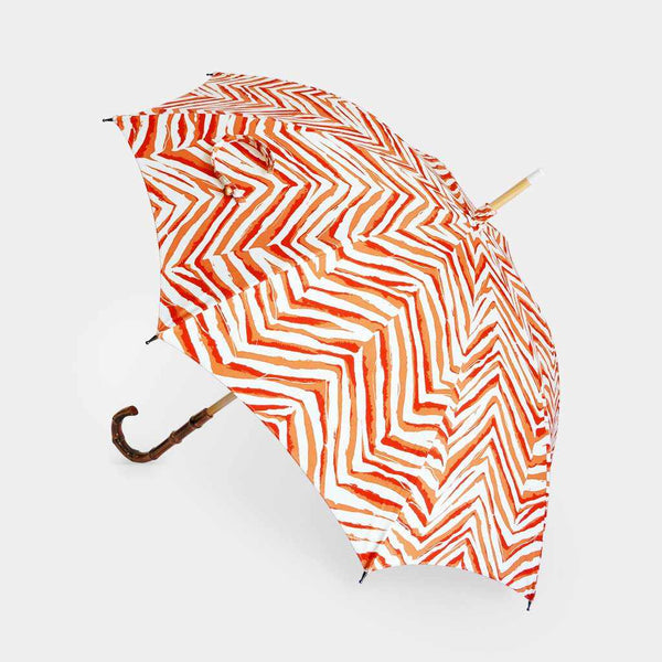 [우산] 양산 별 오렌지 | 핸드 프 린 팅