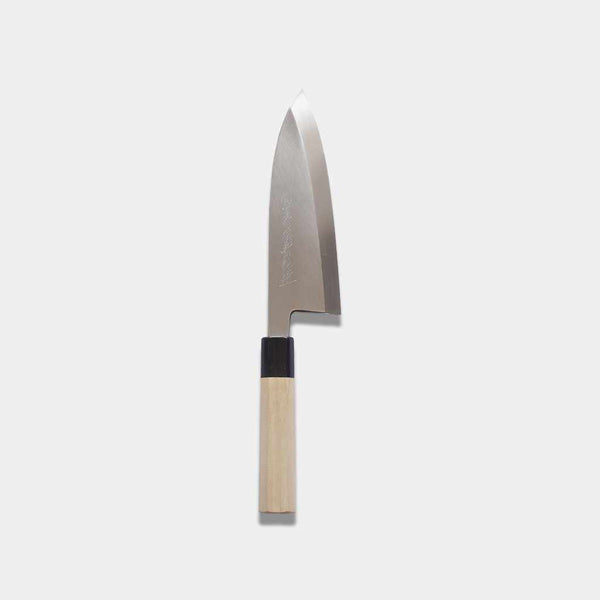 [廚房（廚師）刀] Mov Honyaki Deba刀180mm | Sakai偽造的刀片
