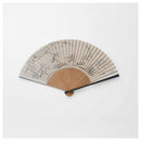 [HAND FAN] MEN'S PAPER FAN BIRD AND BEAST CARICATURE LIGHT GRAY | KYOTO FOLDING FANS | OHNISHI TSUNE SHOTEN