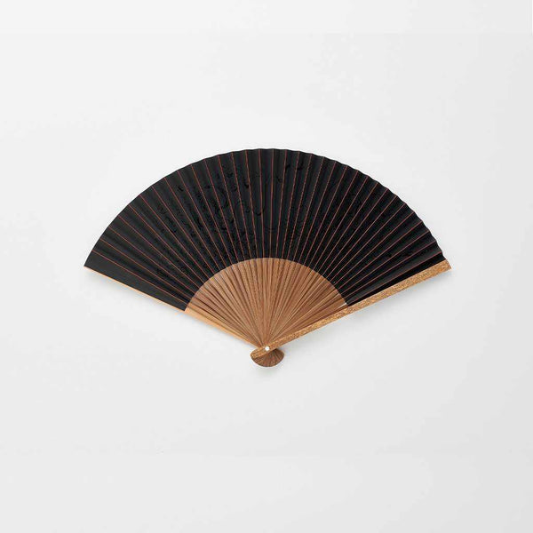 [แฟนมือ] แฟนกระดาษของผู้ชาย Fujin Raijin Waki ​​?? lacquer | Kyoto Folding Fans | Ohnishi Tsune Shoten