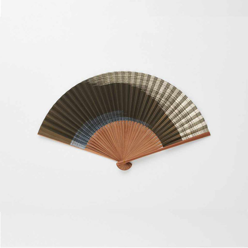 [แฟนมือ] พัดลมกระดาษของผู้ชายมีหมอกควันสี Kyoto Folding Fans | Ohnishi Tsune Shoten