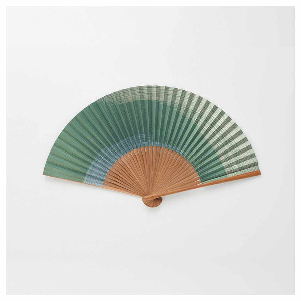 [พัดลมมือ] พัดลมกระดาษผู้ชาย Kasumi Pine สี | Kyoto Folding Fans | Ohnishi Tsune Shoten