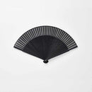 [HAND FAN] MEN'S SILK FAN DRAGONFLY BLACK BONE LARGE SHORT GROUND | KYOTO FOLDING FANS | OHNISHI TSUNE SHOTEN