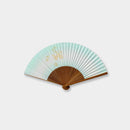 [แฟนมือ] พัดลมกระดาษผู้หญิง Waterside ลูกเบญจมาศขนาดเล็ก | Kyoto Folding Fans | Ohnishi Tsune Shoten