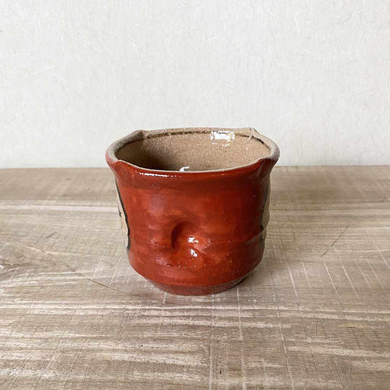 [แก้ว (ถ้วย)] Chidori (Zhu) Ekbo Cup | Kouun Kiln | สินค้า Karatsu