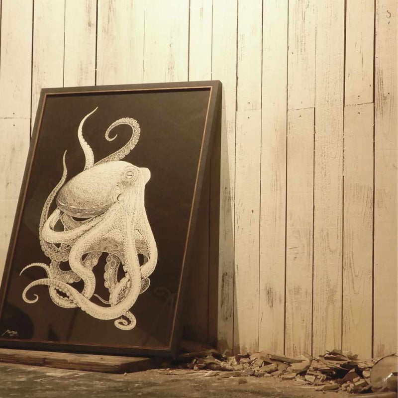 [牆面裝飾（牆藝）] Kiriken海章魚|剪下