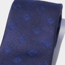 [TIE] ORIGINAL LOGO LIGHT NAVY BLUE | JAPANESE SILK | SHAKUNONE (WITH GIFT PAPER BAG)
