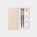 [CHOPSTICKS] CHOPSTICK REST SET CHERRY BLOSSOM DROPLETS | TSUGARU VIDRO| ADERIA