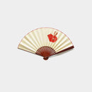[HAND FAN] WOMEN'S ZODIAC COW GOLD 3 | UNKINDO FUKATSU HAND FAN | EDO FOLDING FANS