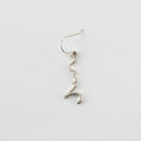 [穿孔耳環] Kokoro（心）一隻耳朵，銀（925）| Saori Kunihiro |金屬鑄造
