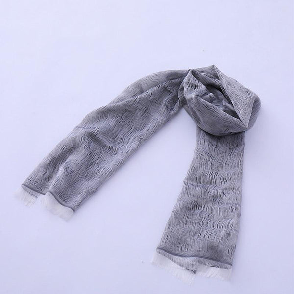 [圍巾]租用酷（黑色）| okano |博多紡織品