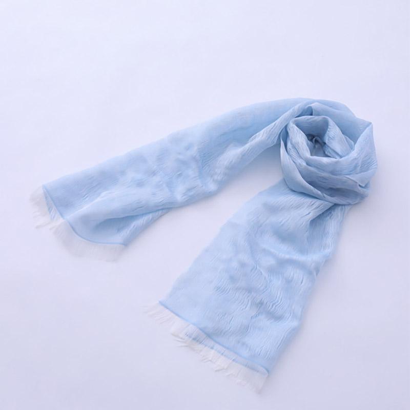 [Scarf] แผงขายของ Cool (Sky Blue) | Hakata Textiles | Okano