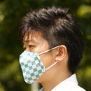 [Facemask] Kinumask Square（unisex）f |京都Yuzen染色