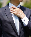 [領帶] Silver Miyavi 33 Momme絲綢緞面| Gunnai紡織品|富士櫻花