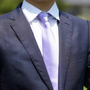 [領帶]薰衣草Miyavi 33 Momme絲綢緞面| Gunnai紡織品|富士櫻花