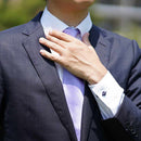 [領帶]薰衣草Miyavi 33 Momme絲綢緞面| Gunnai紡織品|富士櫻花