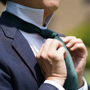 [Tie] Dark Green Miyavi 33 Momme Silk Satin | สิ่งทอ gunnai | ฟูจิซากุระ