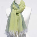 [SCARF] STALL KASANE YOUNG GRASS COLOR (SPRING GREEN × CITRON) | GUNNAI TEXTILES| FUJI SAKURA