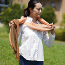 [圍巾] Stall Kasane Yamato Persimmon（柿子×虹彩）| Gunnai紡織品|富士櫻花