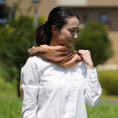 [圍巾] Stall Kasane Yamato Persimmon（柿子×虹彩）| Gunnai紡織品|富士櫻花