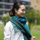 [SCARF] STALL KASANE PEACOCK COLOR (PEACOCK × CHROME GREEN) | GUNNAI TEXTILES| FUJI SAKURA