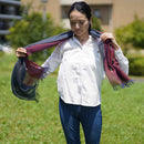 [SCARF] แผงขายองุ่น Kasane (Burgundy × Indigo Navy) | สิ่งทอ gunnai | ฟูจิซากุระ