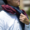[SCARF] แผงขายองุ่น Kasane (Burgundy × Indigo Navy) | สิ่งทอ gunnai | ฟูจิซากุระ