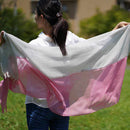 [SCARF] STALL KASANE YUKINOSHITA (SILVER × GRAYISH PINK) | GUNNAI TEXTILES| FUJI SAKURA