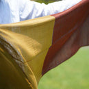 [SCARF] STALL YASURAGI ERIMAKI (GOLD × MOSS GREEN × TERRACOTTA × GRAYISH BLUE) | GUNNAI TEXTILES| FUJI SAKURA