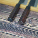 [KITCHEN (CHEF) KNIFE] FORGED KUROBUCHI SANTOKU KNIFE (AOGAMI SUPER STEEL) 170MM | ECHIZEN FORGED BLADES| IWAI CUTLERY