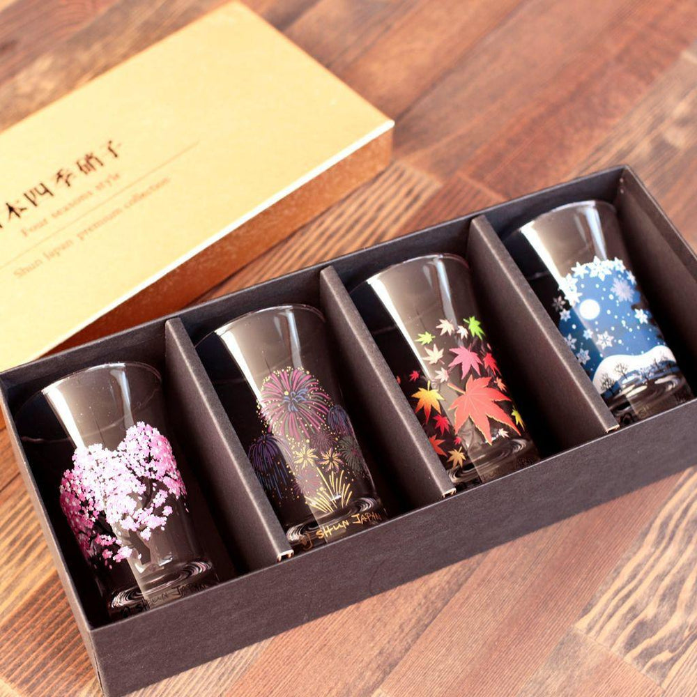 GLASS] SHUN JAPAN FOUR SEASONS MAGIC 4 PIECES | MARUMO TAKAGI
