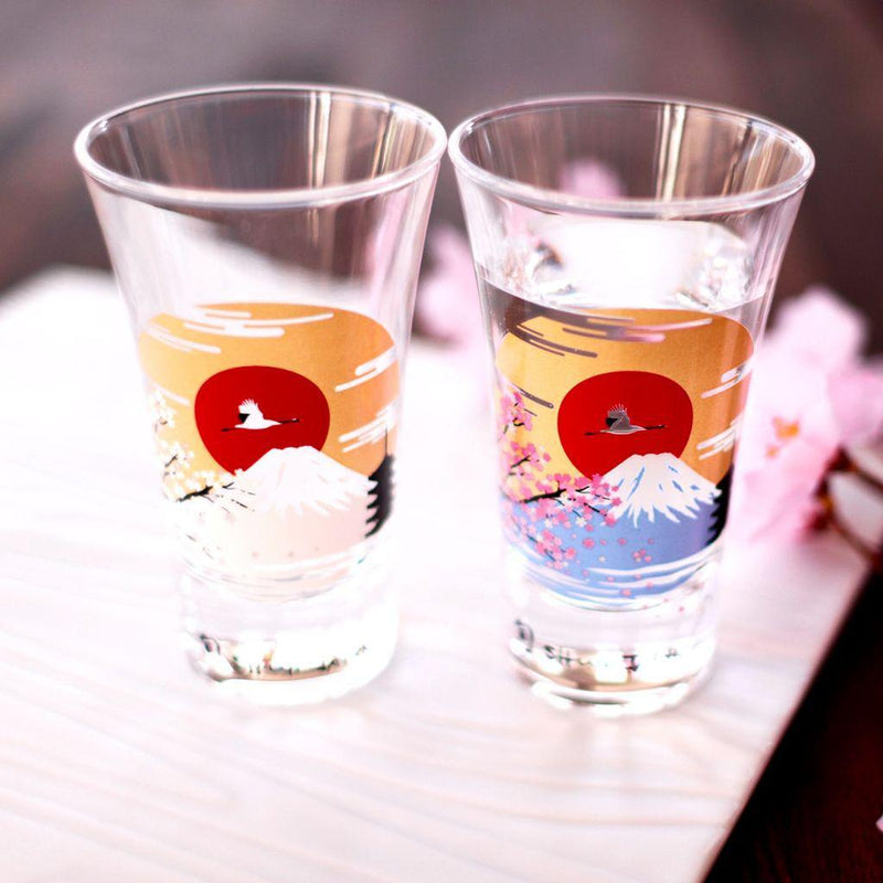 【美濃燒】旬 SHUN JAPAN 平底杯 冷感富士2件
