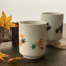 [TEA CUP] SHUN JAPAN AUTUMN LEAVES MAGIC YUNOMI | MINO WARES | MARUMO TAKAGI