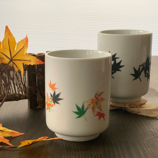 [차 컵] 가을 잎 마술 유미 | 일본 슌 | 미노 워케스