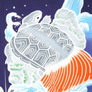 [Noren]起重機和海龜| Matsuda染色店| tsutugaki染色