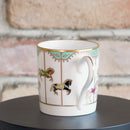 [MUG (CUP)] OKURA ART CHINA MERRY-GO-ROUND MUG(BLUE) | CERAMICS
