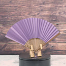 [HAND FAN] RAUSHIKI URUSHI PALE PURPLE | KYOTO FOLDING FANS | RAKUKEI