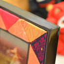 [PICTURE FRAME] WOOD PHOTO FRAME (ORANGE & PINK) | EDO ART DOLLS | KAKINUMA DOLLS