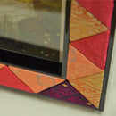 [PICTURE FRAME] WOOD PHOTO FRAME (ORANGE & PINK) | EDO ART DOLLS | KAKINUMA DOLLS