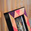 [PICTURE FRAME] WOOD PHOTO FRAME (ORANGE & PINK) | EDO ART DOLLS | KAKINUMA DOLLS