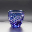 [SAKE CUP] PAIR OF SAKE CUPS SEIBO (STARRY SKY) | EDO KIRIKO | KAGAMI CRYSTAL