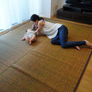 [Tatami] Rush Rug Karon Yellow (M: 190 × 250 ซม., L: 190 × 300 ซม.) | Ikehiko | ทาทามิ