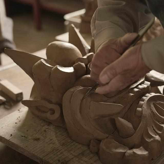 [Gargoyle (Gargoyle Statue)] 오니가 와라 방을 꾸미기 : Enzaburo Kamiya | Sanshu Onigawara Crafts.